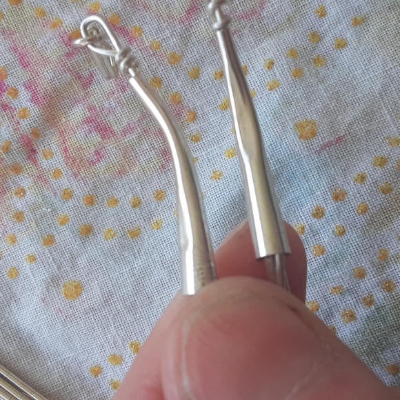 💙 Southwestern Liquid Silver Sterling + Turquoise Bead Necklace, Vintage Beauty - Picture 7 of 8